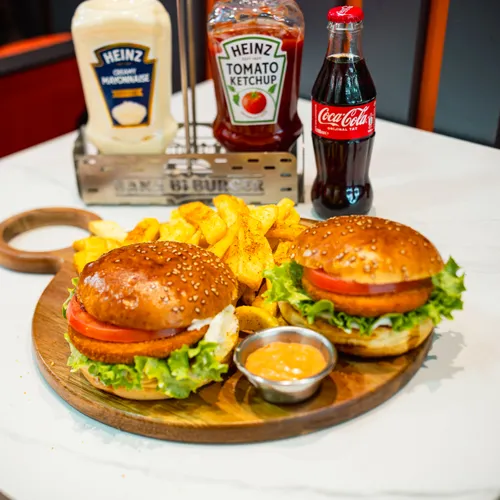 Bana Bi İkili Chicken Burger Menü fotoğrafı